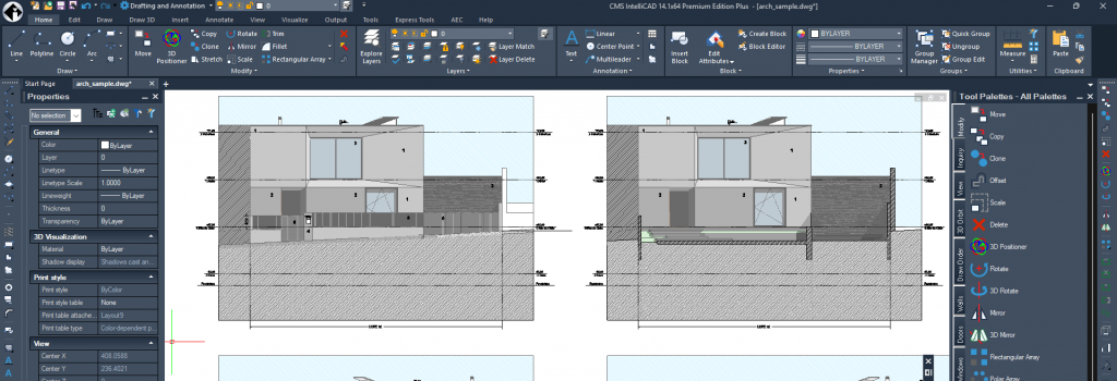 Software CAD 2D e 3D CMS IntelliCAD 14.1